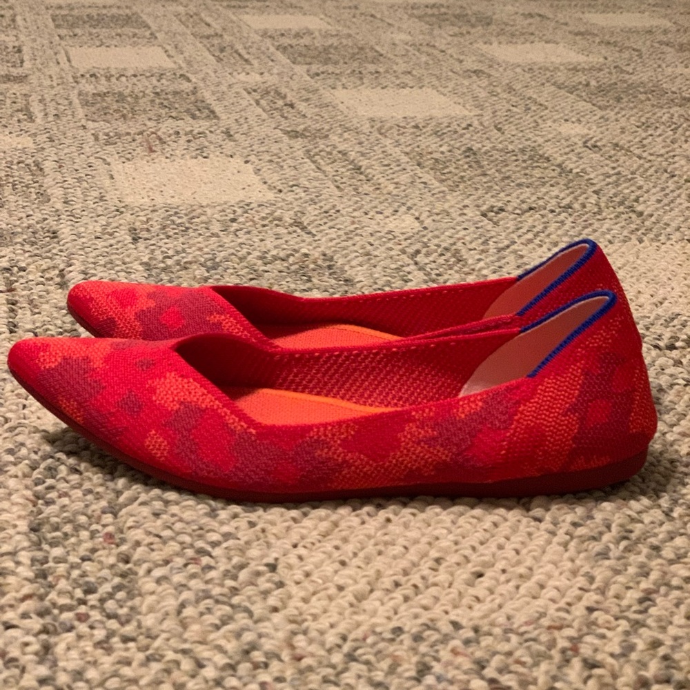 Rothy's Red and Blue Flats
